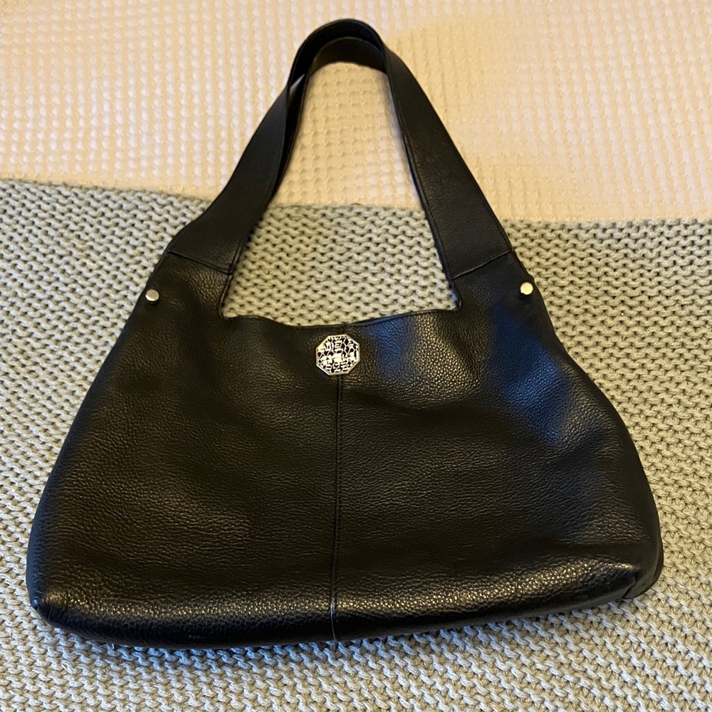 Louise et Cie Black Leather Shoulder Bag